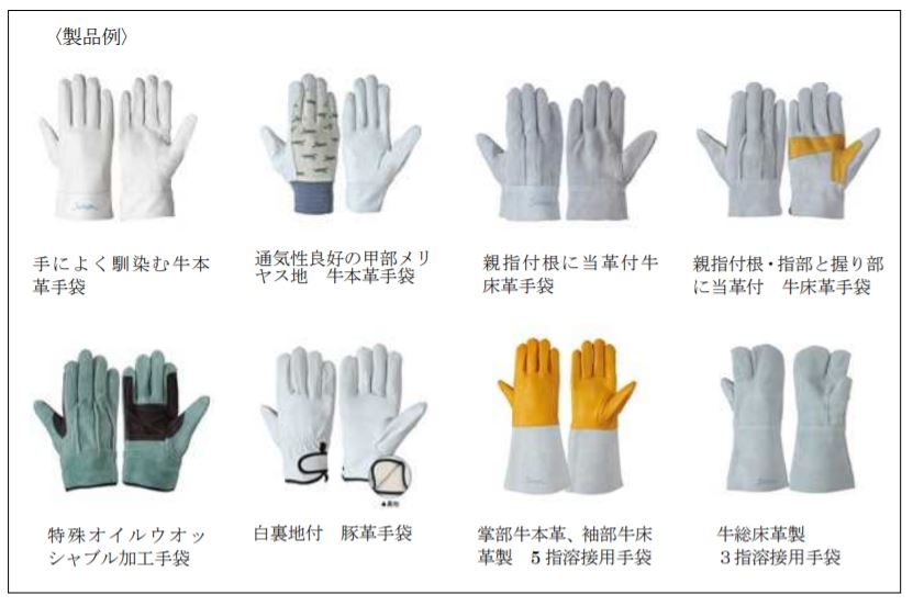 軍手、綿製手袋の種類
